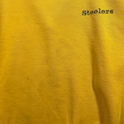 (XXL) 90's RUSSELL x PITTSBURGH STEELERS Vintage NFL Sweatshirt / A0999S