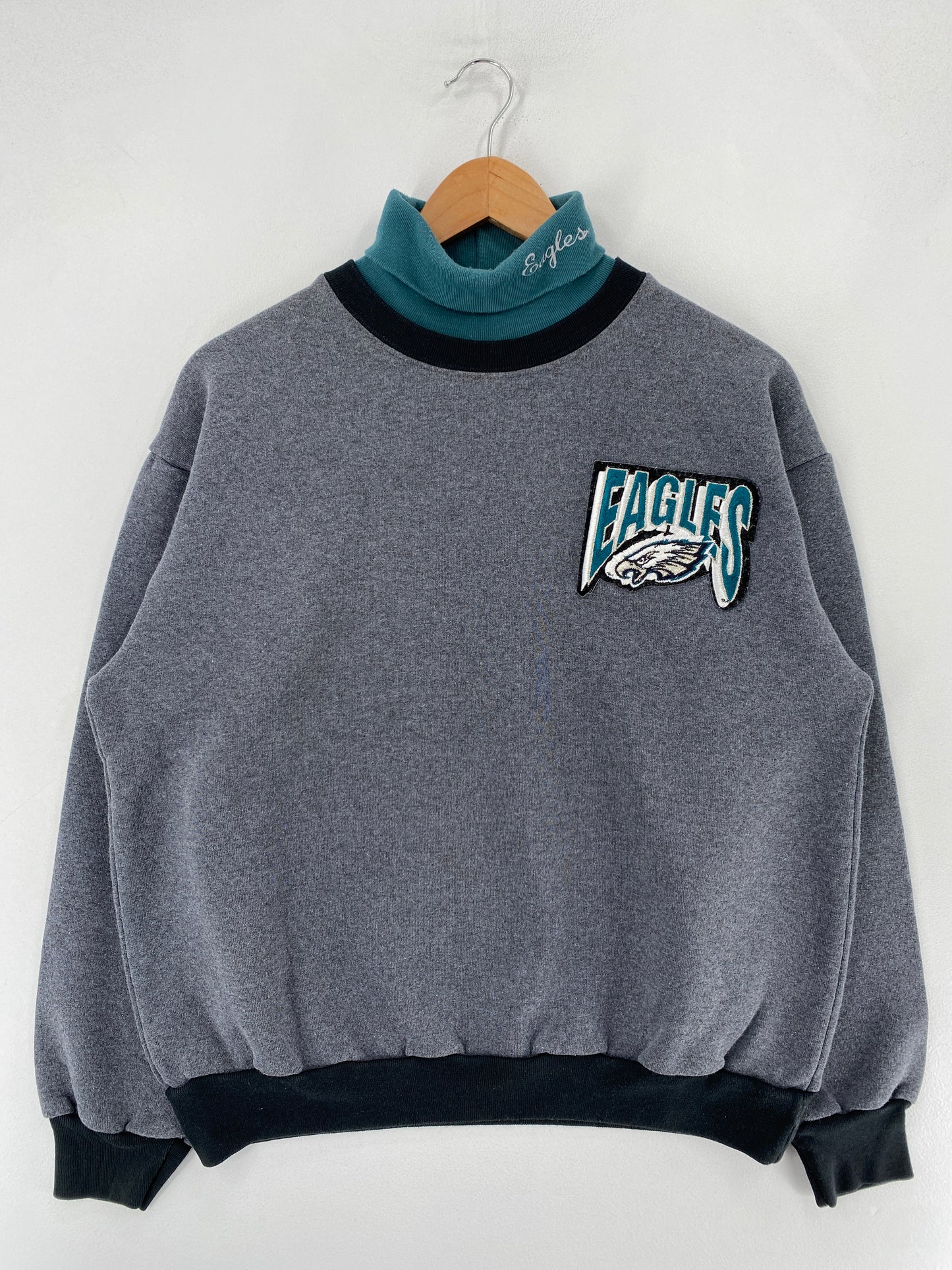 90's EAGLES Made in USA Size M Vintage NFL Sweat-Shirt/ F6221S