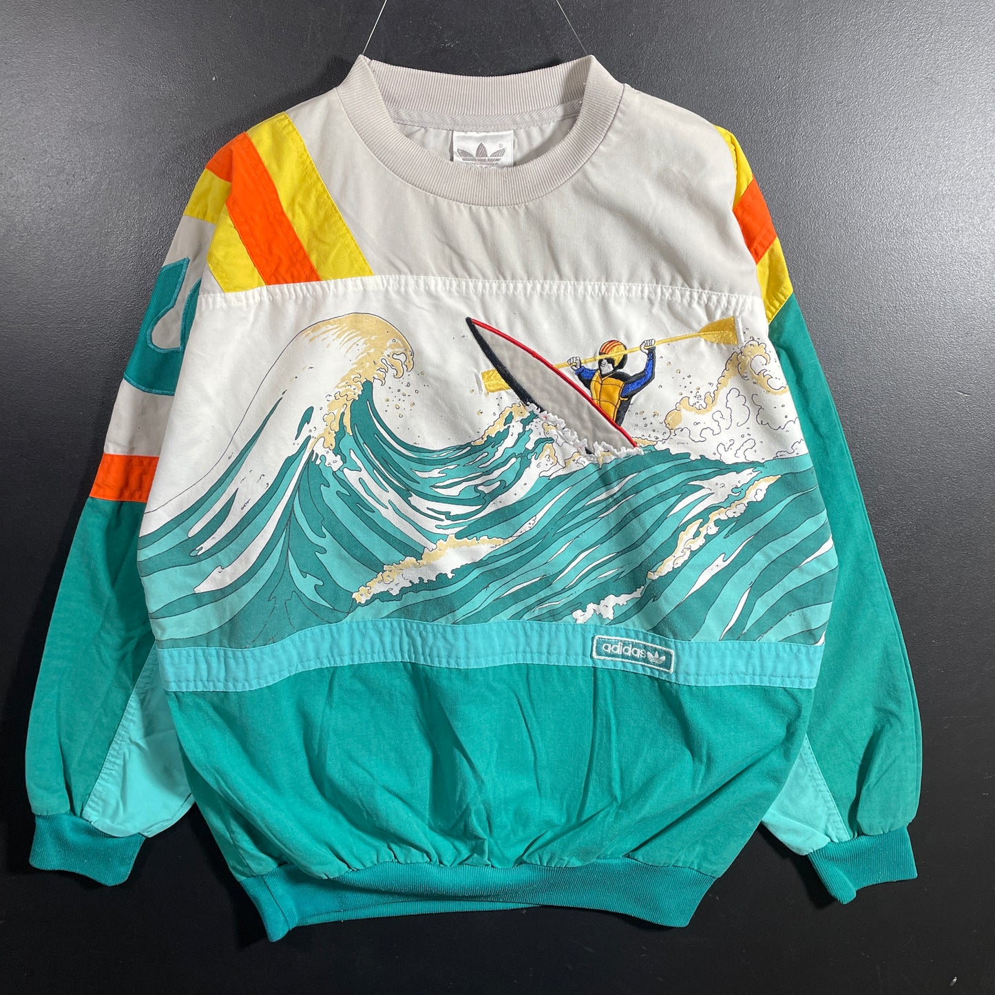 (L) 90’s ADIDAS DEVIL’S TOENAIL Vintage Sweatshirt / A1341S