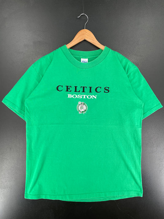 90's BOSTON CELTICS Made in USA Size L Vintage NBA T-shirt / F2770T