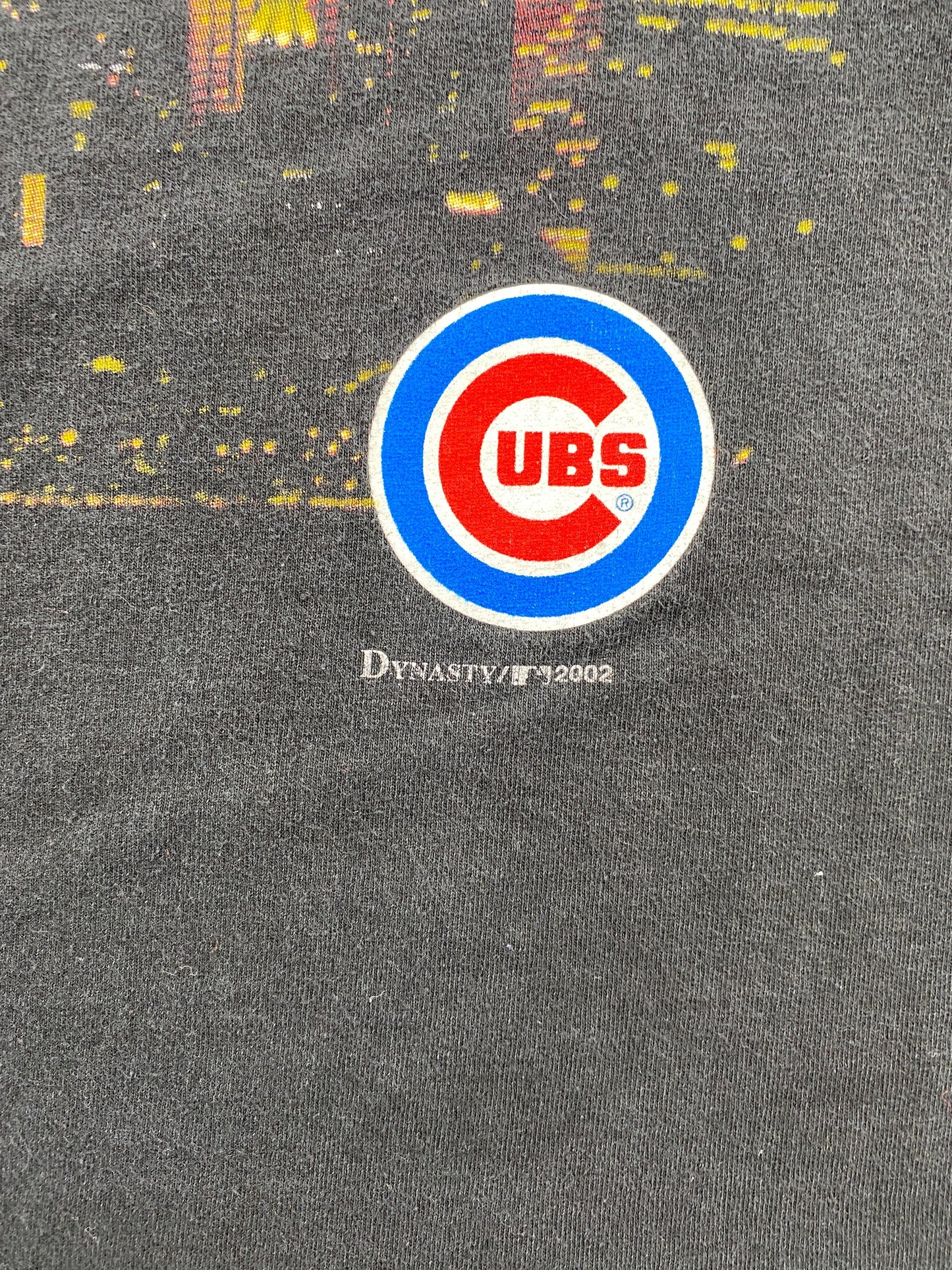 2002 CHICAGO CUBS Size XL Vintage MLB T-Shirt / F2334T