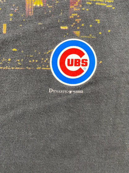 2002 CHICAGO CUBS Size XL Vintage MLB T-Shirt / F2334T