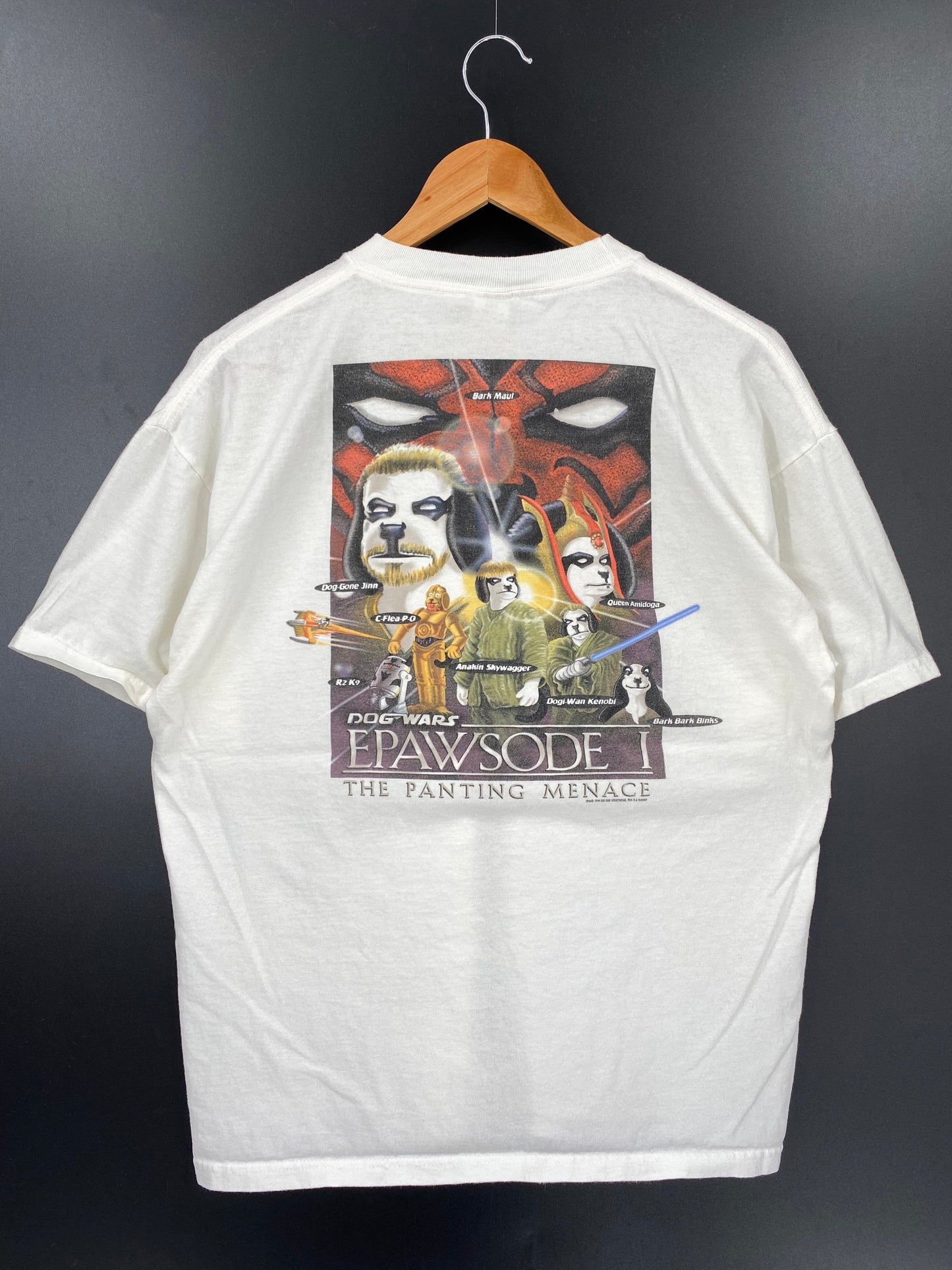 1999 BIG DOG x EPAWSODE I Size No Tag(Approx. L) Vintage T-Shirt / F887T