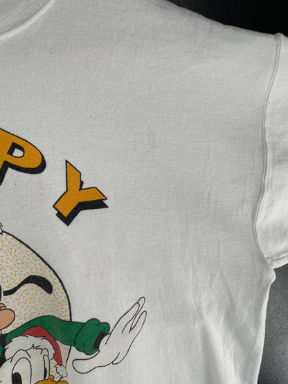 90's DISNEY MICKEY AND FRIENDS CHRISTMAS Made in USA Size L Vintage Sweat-shirt / G5196S