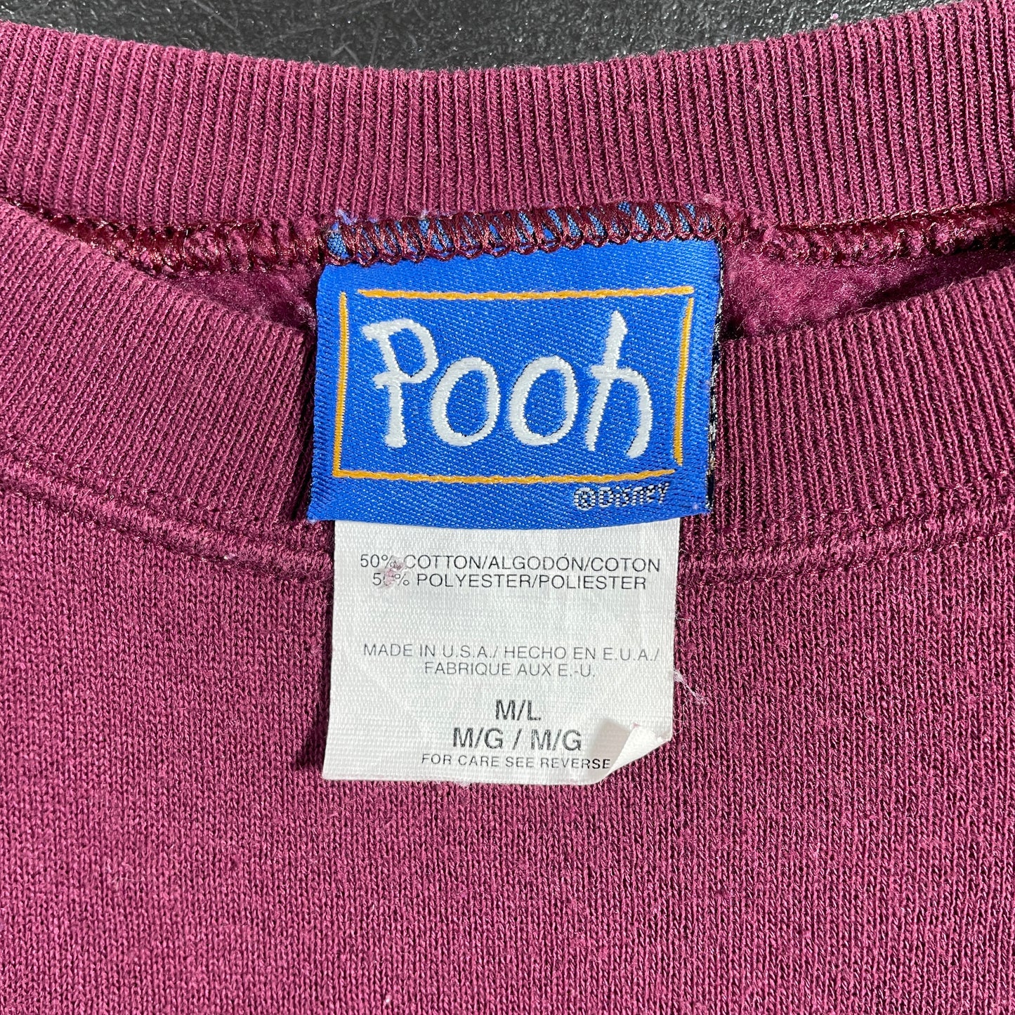 (Ladies.M/L) 90’s DISNEY POOH AND FRIENDS Vintage Sweatshirt / A1236S