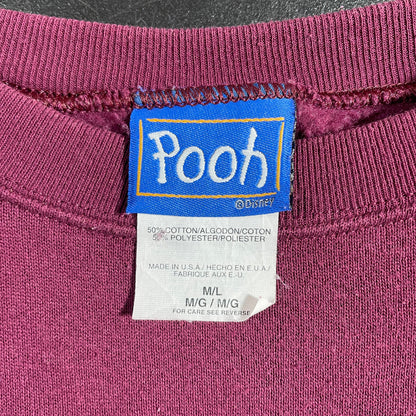 (Ladies.M/L) 90’s DISNEY POOH AND FRIENDS Vintage Sweatshirt / A1236S