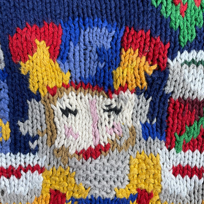 (L) Vintage NUTCRACKER HOLIDAY Knit Sweater / A1190K