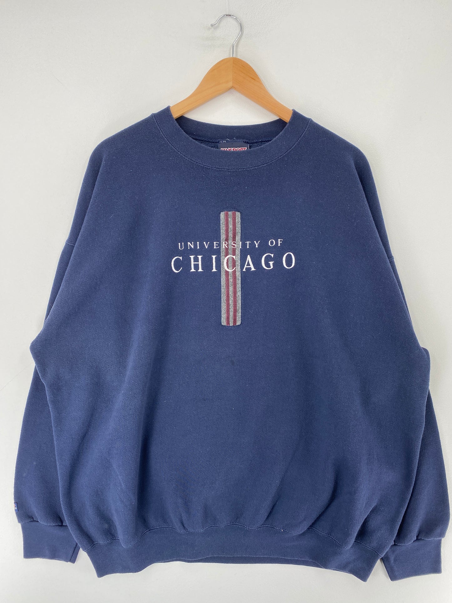 90's CHICAGO UNIVERSITY Made in USA Size XXL Vintage College Sweat-shirt / F1328S