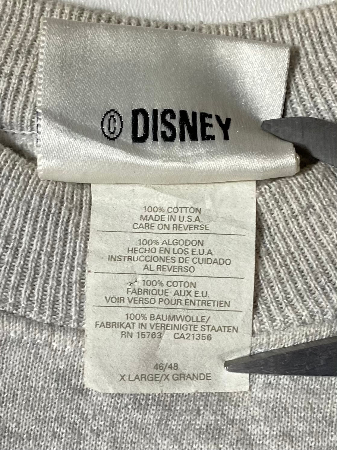 00' DISNEY MICKEY Made in USA Size XL Vintage Sweat-shirt / E7664S