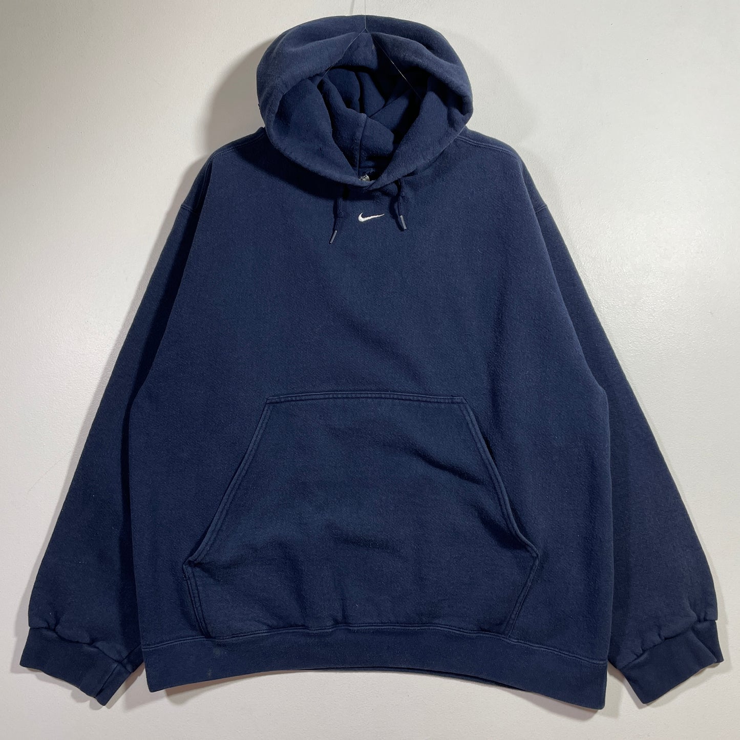 (L) 90's NIKE CENTER SWOOSH Vintage Hoodie Sweatshirt / A0802S