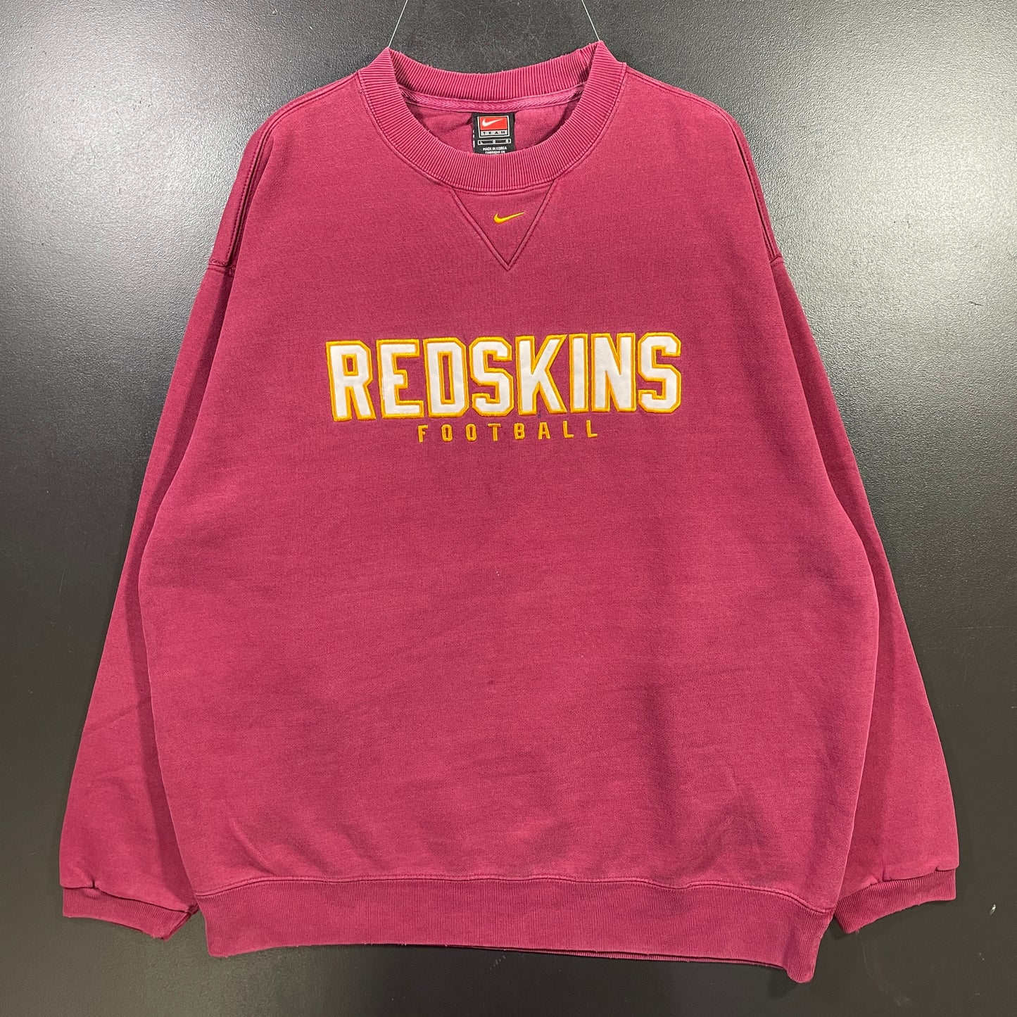 (L) 00' NIKE x WASHIGTON REDSKINS Vintage NFL Sweatshirt / A1005S