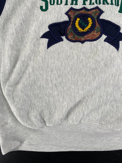 90's SOUTH FLORIDA UNIVERSITY Made in USA Size L College Sweat-Shirt / F9503S