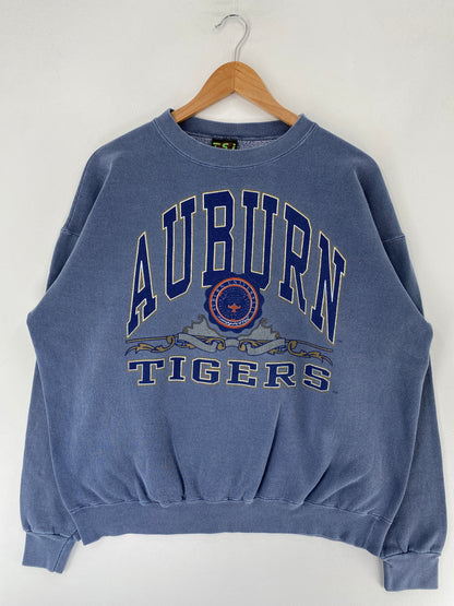 90's AUBURN TIGERS Made in USA Size XL Vintage College Sweat-Shirt / F5240S