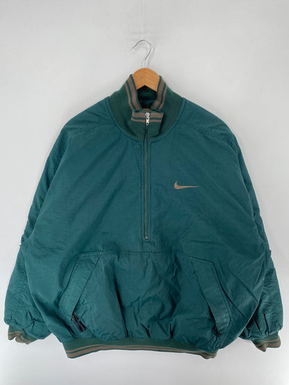 90’s NIKE Size XL Vintage Nylon Padded Zip-up Jacket / F6082N