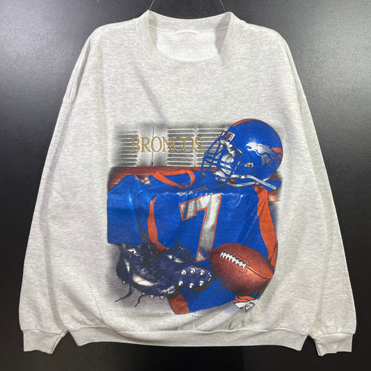 (Approx.L) 1998 DENVER BRONCOS Vintage NFL Sweatshirt / A1010S
