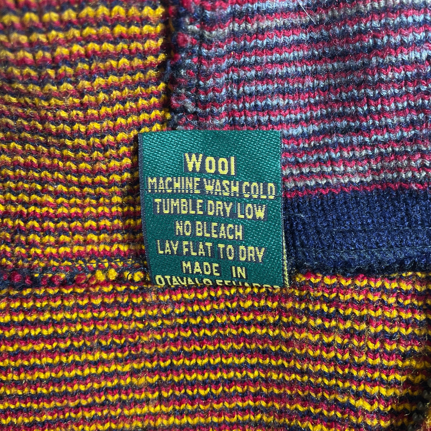 (L) Vintage RUMINAHUI RED SKINS Wool Knit Sweater / A1258K