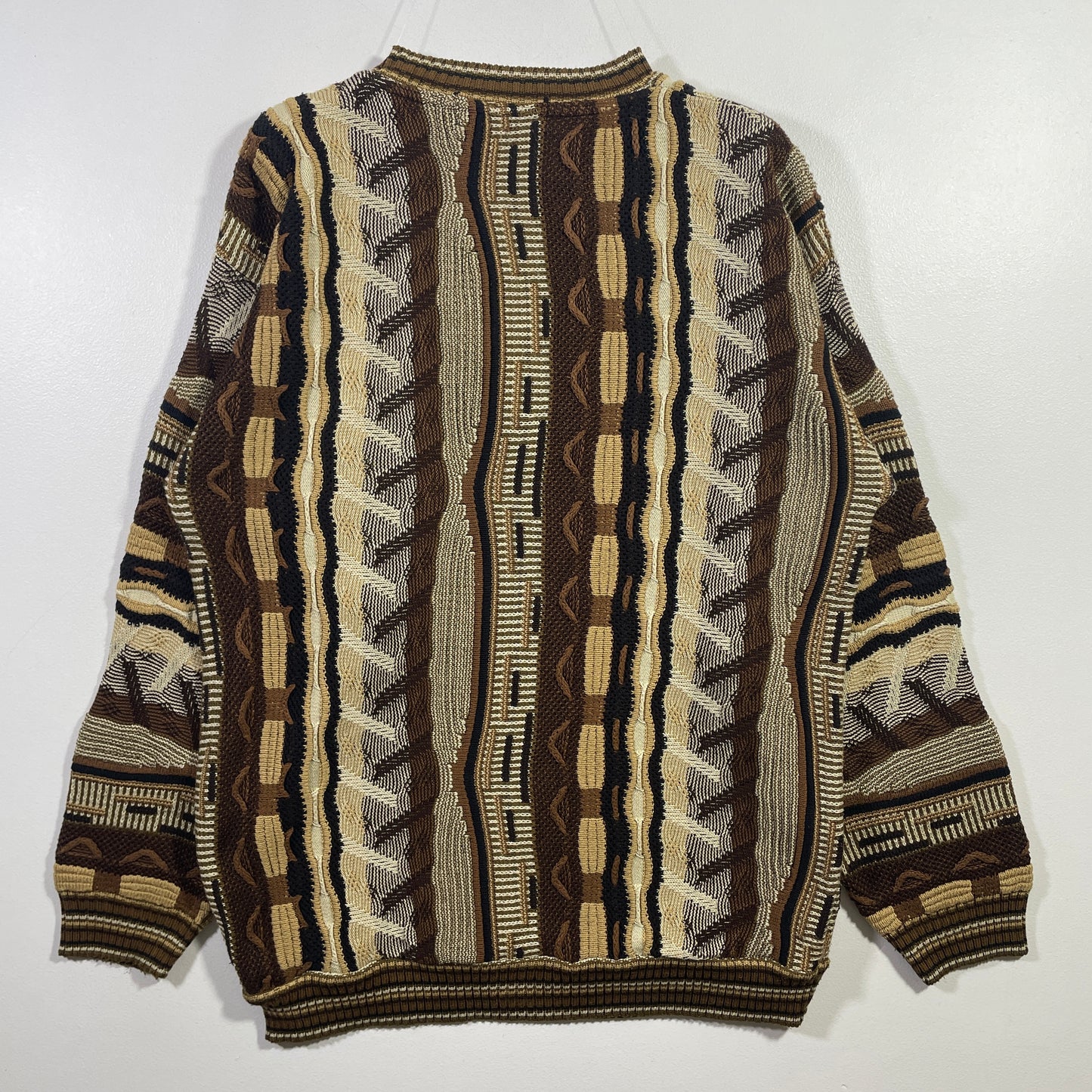 (L) Vintage 3D Coogi-Style Knitwear / A0874K