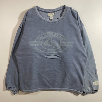 (XL) 90’s QUIKSILVER Worn-out Vintage Sweatshirt / A1342S