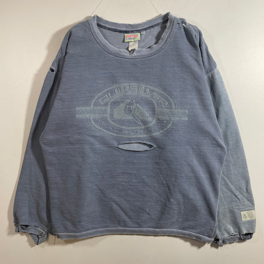 (XL) 90’s QUIKSILVER Worn-out Vintage Sweatshirt / A1342S