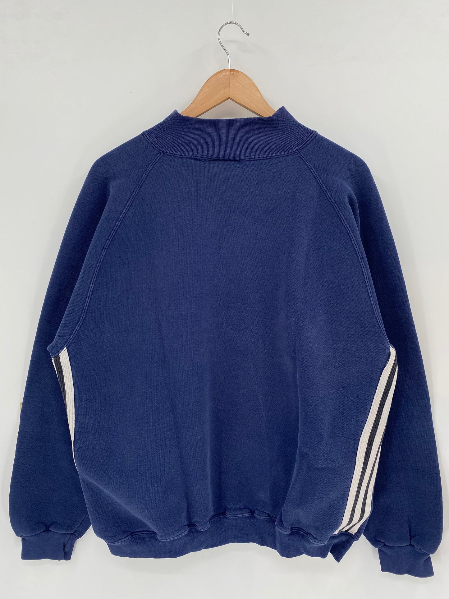 90’s ADIDAS Made in USA Size L Vintage Half-zip Sweat-shirt / F5597S