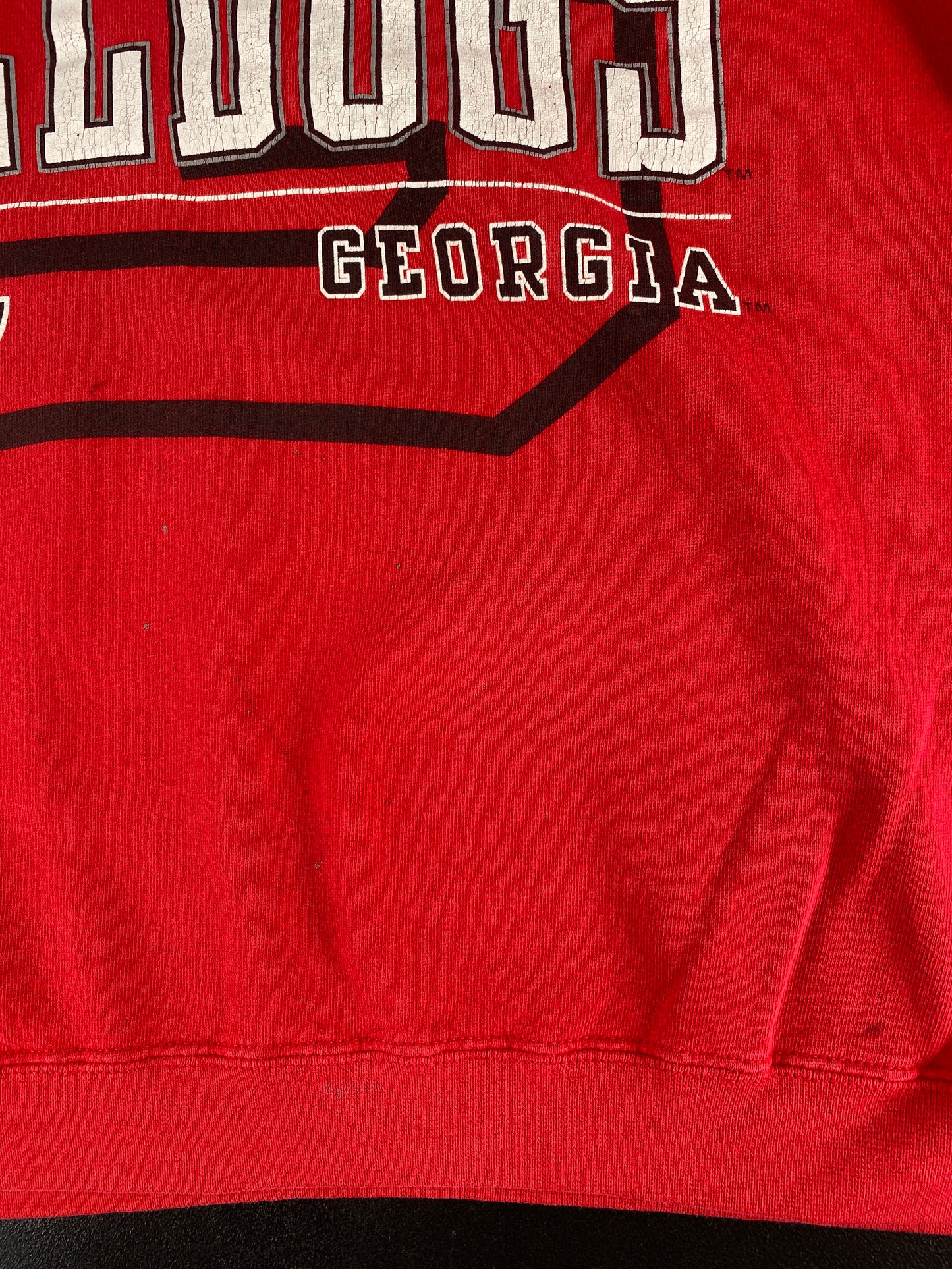 90's GEORGIA BULLDOGS Made in USA Size L Vintage College Sweat-shirt / F4080S