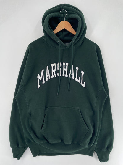 Vintage MARSHALL Size L College Hoodie Sweat-Shirt / F4254S