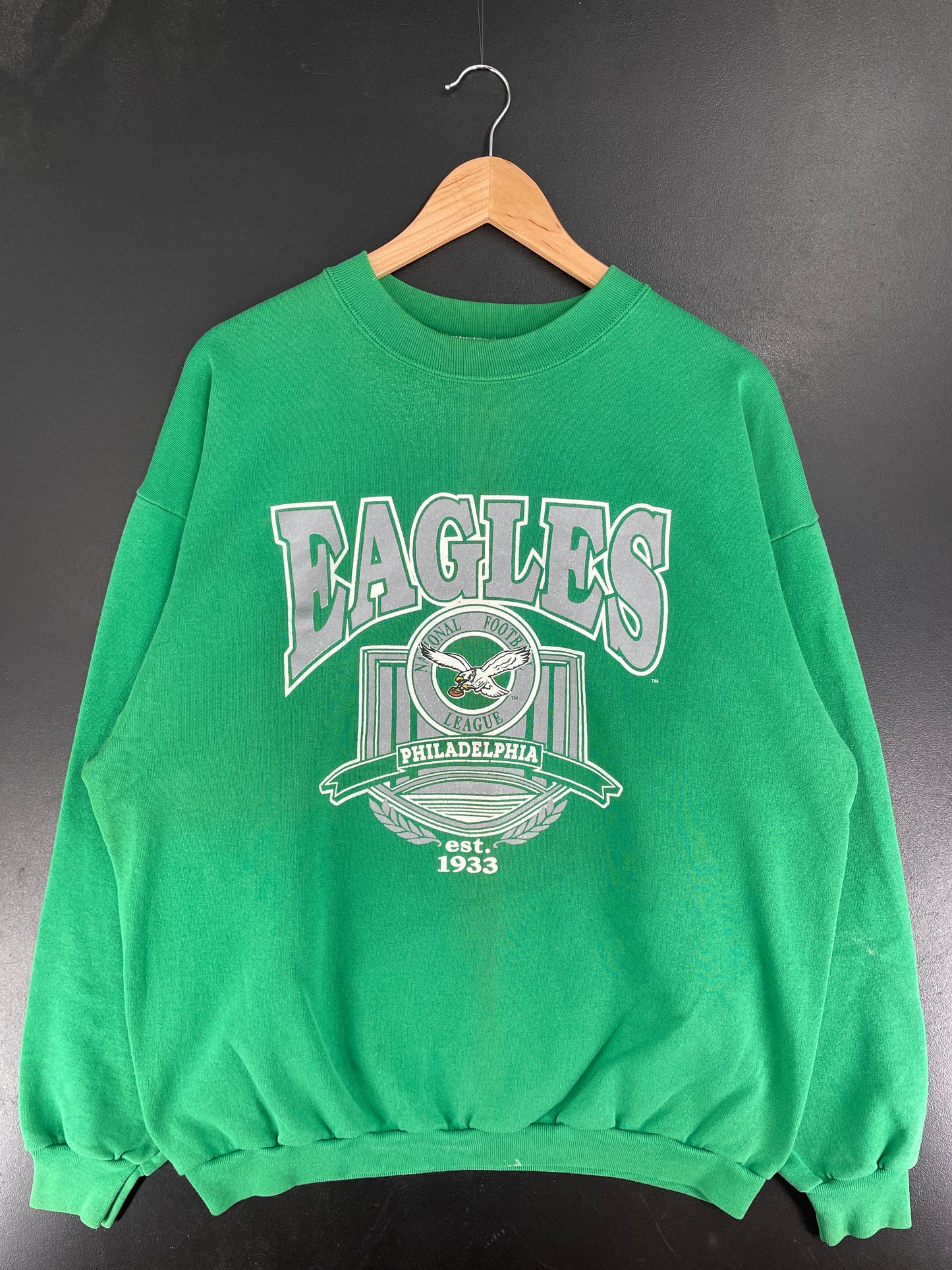 90's PHILADELPHIA EAGLES Made in USA Size XXL Vintage NFL Sweat-shirt / F3582S