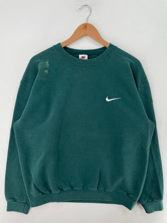 90's NIKE MINI SWOOSH Made in USA Size M Vintage Sweat-Shirt / F7575S