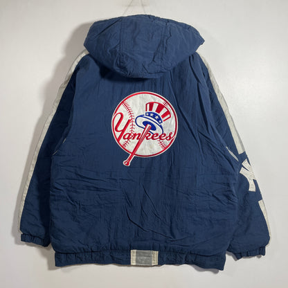 (M) 90’s STARTER x NEW YORK YANKEES Vintage MLB Padded Nylon Jacket / A1358N