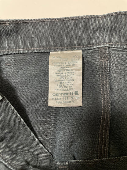 (W34xL31) Vintage CARHARTT Distressed Style Duck Pants / A1164P