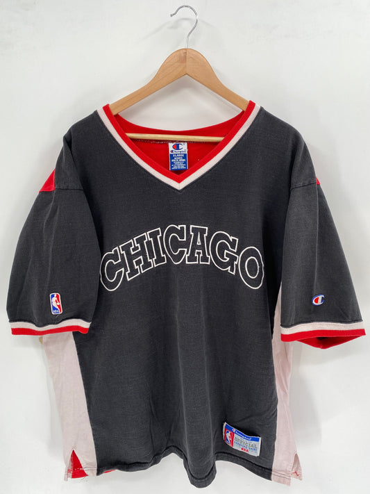 Vintage CHAMPION CHICAGO BULLS Size XL NBA Heavy Weight T- Shirt / F4916T
