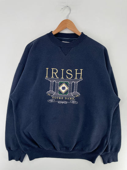Vintage IRISH NOTRE DAME Size XL College Sweat-shirt / F7293S