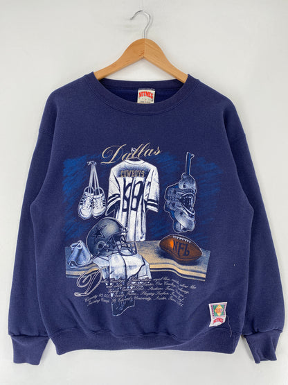 90's DALLAS COWBOYS Made in USA Size L Vintage NFL Sweat-Shirt / F1207S