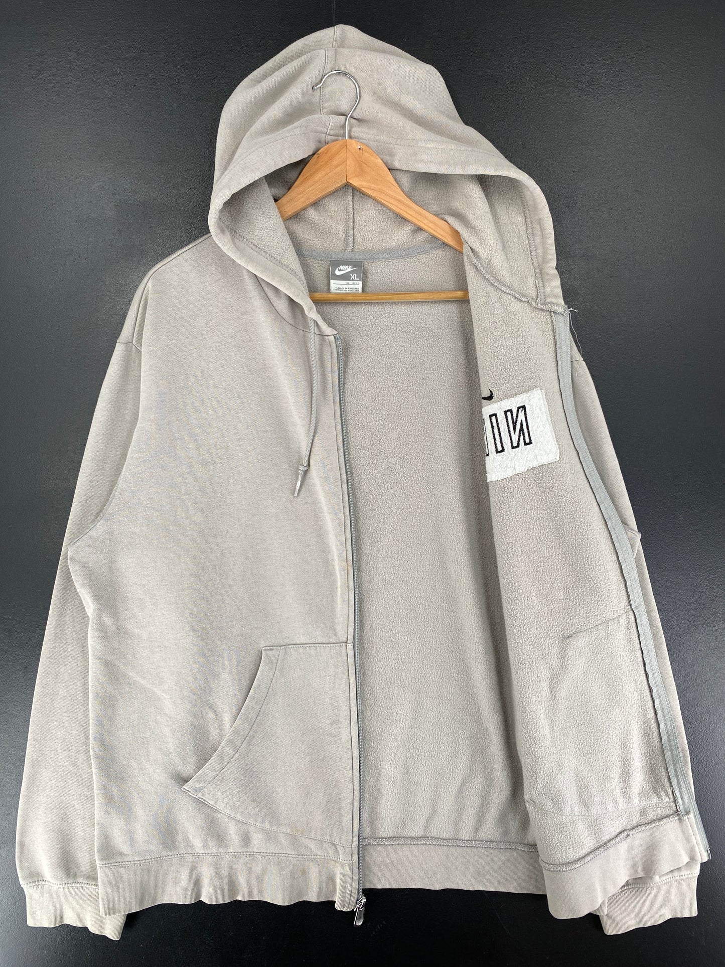 00’ NIKE Size XL Vintage Zip-ip Hoodie / G6384S