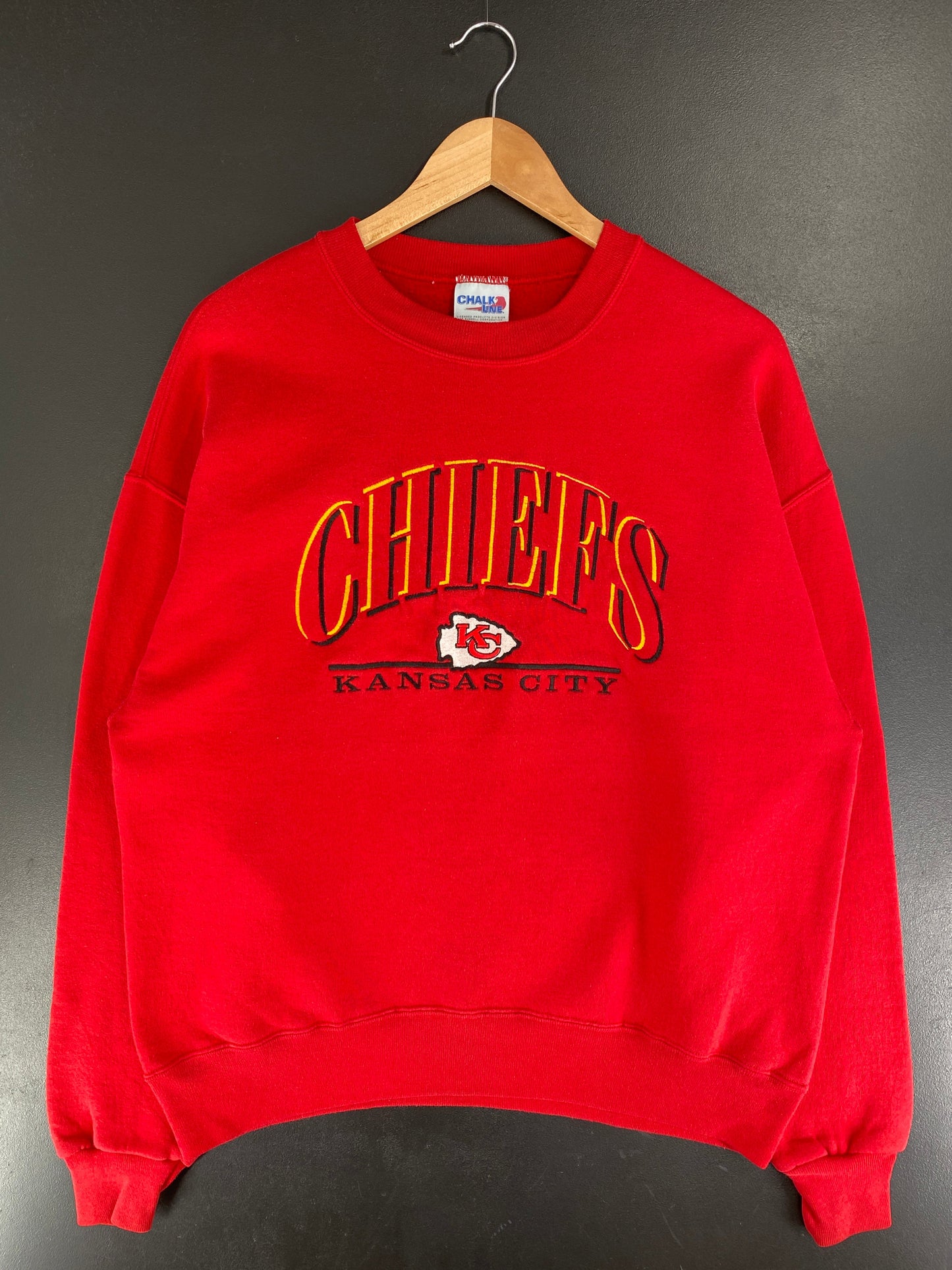 90’s KANSAS CITY CHIEFS Size Approx. XL NFL Sweat-Shirt / G4029S