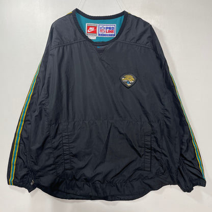 (L) 90’s NIKE x JACKSONVILLE JUGERS Vintage NFL Nylon Jacket / A1396N