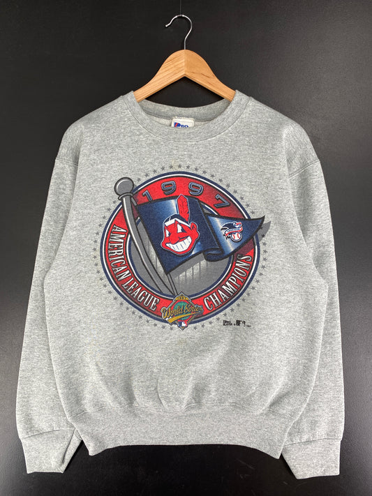 1997 AMERICAN LEAGUE Made in USA Size M Vintage MLB Sweat-shirt / F4082S