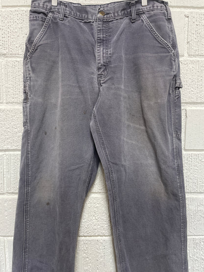 (W34xL29) Vintage CARHARTT Distressed Style Duck Pants / A1165P