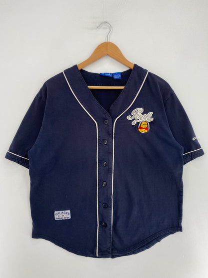 Vintage DISNEY POOH Size L Bowling Button Down Shirt / G1916T