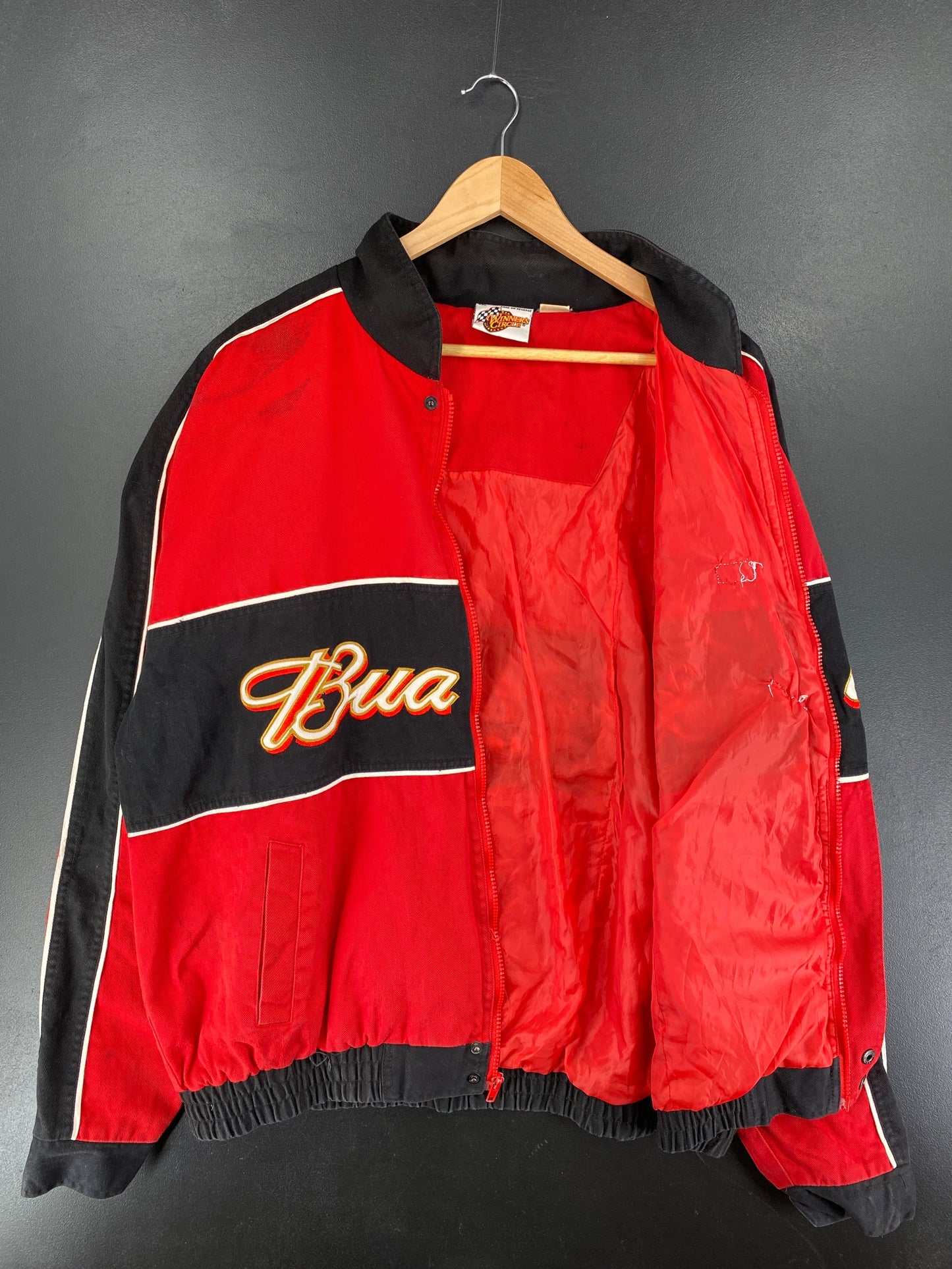 .Vintage NASCAR BUDWEISER X DALE JR Size XXL Racing Jacket / F7031J