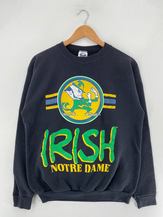 90's IRISH NOTRE DAME Made in USA Size L Vintage College Sweat-Shirt / F3909S