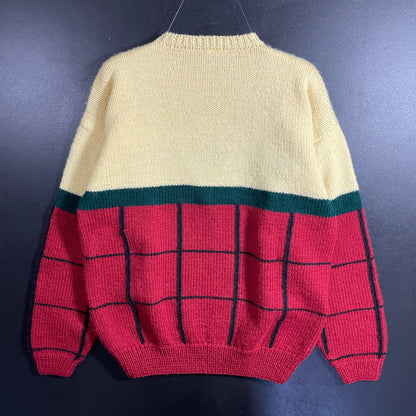(S) Vintage CAT Hand Knit Wool Sweater / A1195K