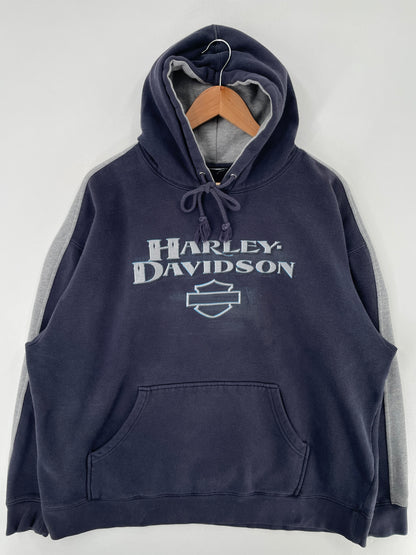Vintage HARLEY DAVIDSON Size No Tag Approx. L Racing Hoodie Sweat-shirt / F7531S