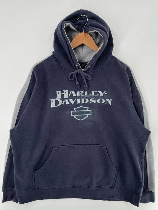 Vintage HARLEY DAVIDSON Size No Tag Approx. L Racing Hoodie Sweat-shirt / F7531S
