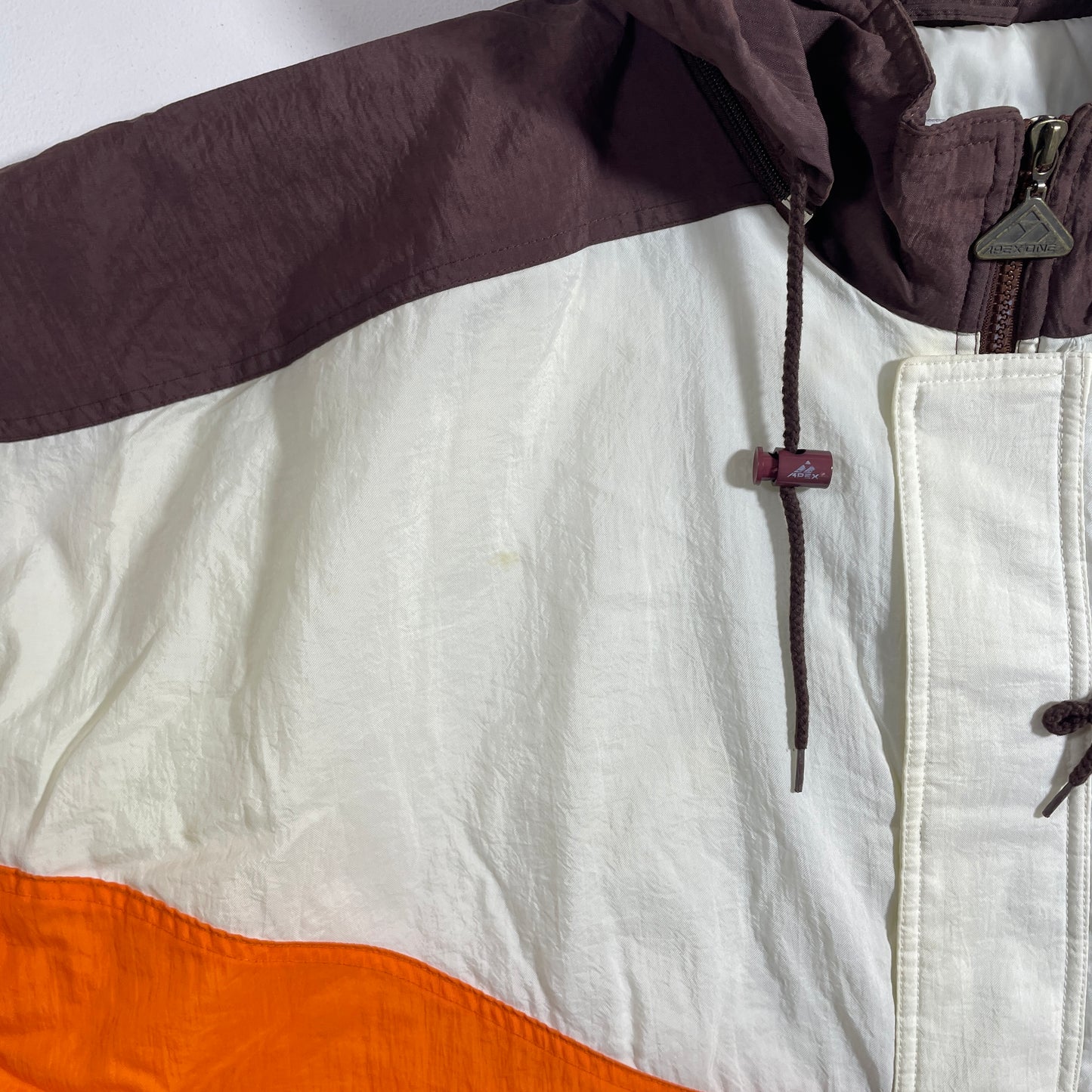 (XXL) 90's CLEVELAND BROWNS Vintage NFL Padded Nylon Jacket / A1363N