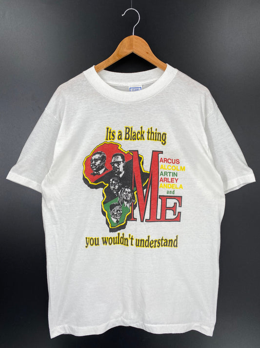 90’s IT'S A BLACK THING Made in USA Size XL Vintage T-Shirt / F1051T