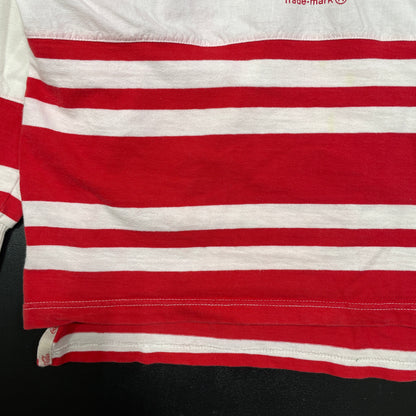 (L) 80's COCA COLA Vintage Rugby Shirt / A1542R