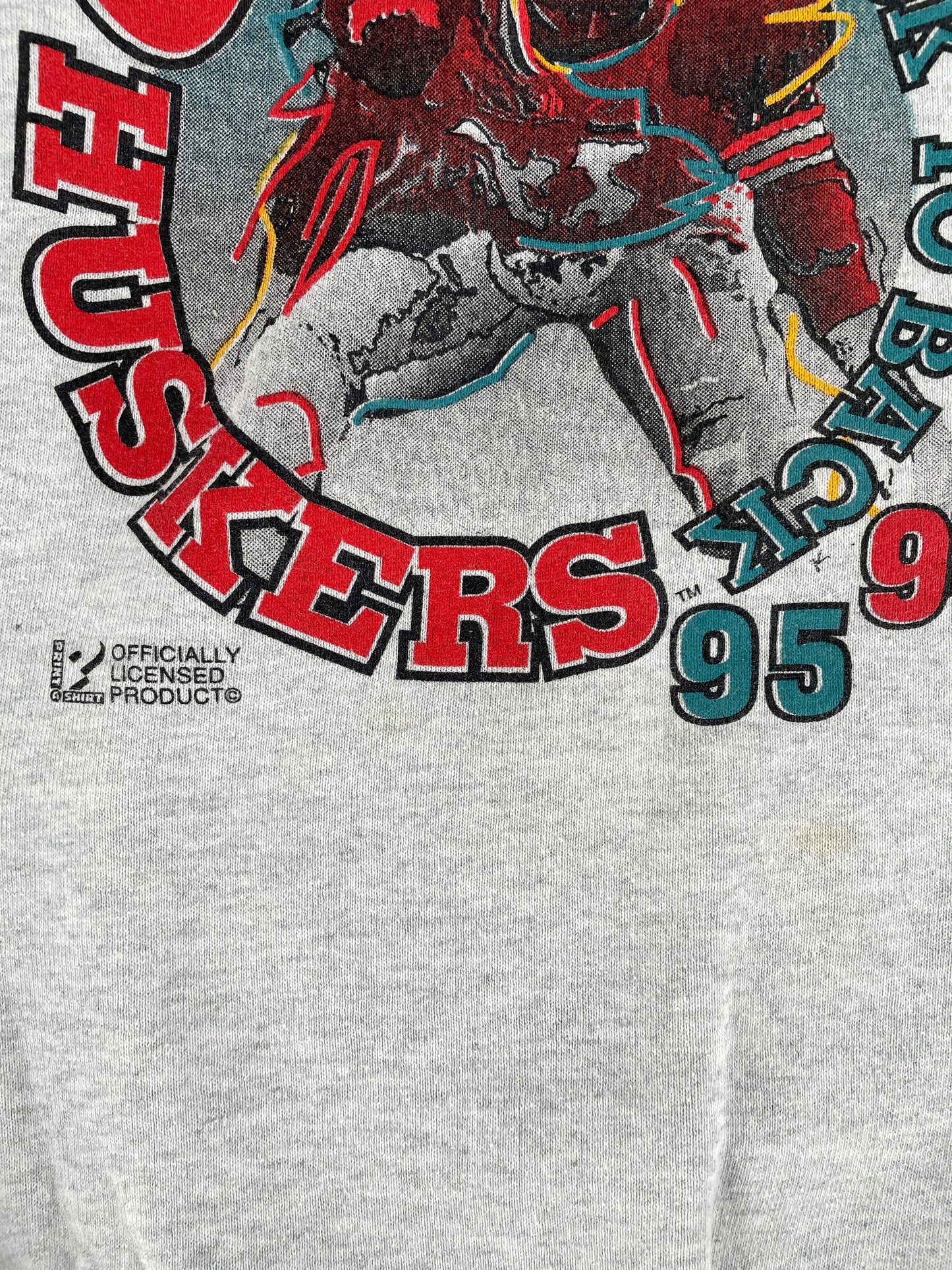 90's NEBRASKA HUSKERS Made in USA Size XXL Vintage College Sweat-shirt / F7448S