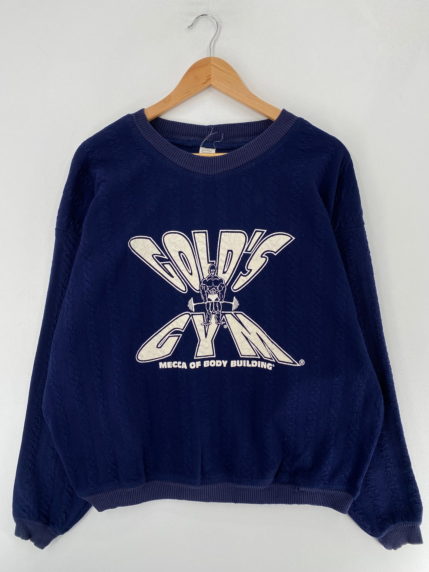 90's GOLD'S GYM Made in USA Size L Vintage Sweat-Shirts / F6306S