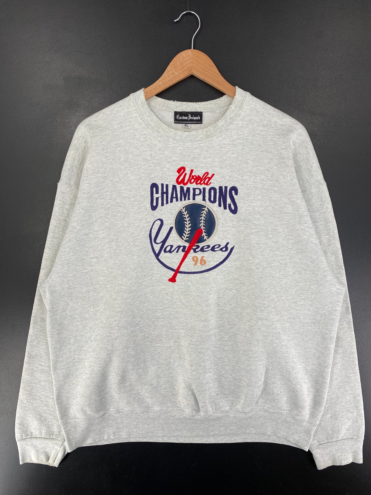 1996 NEW YORK YANKEES Size XL Vintage MLB Sweat-Shirt / G1095S